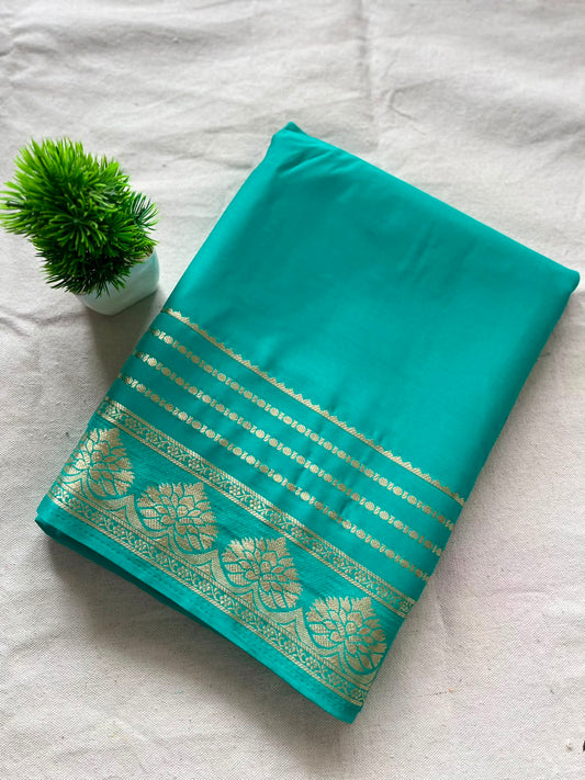 Semi mysore crepe silk Zip & Go Saree