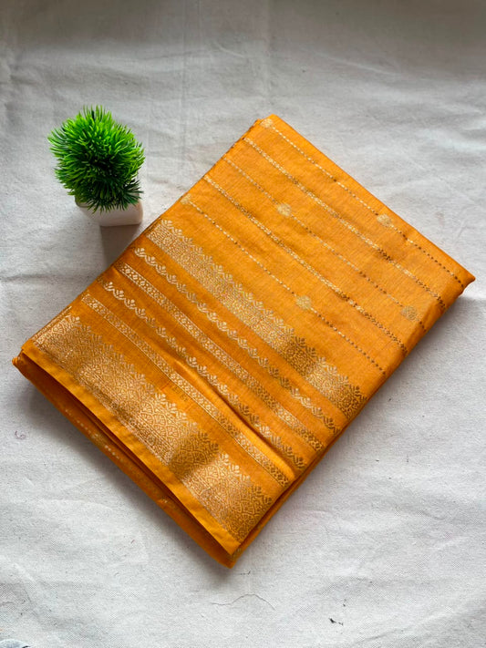 Semi mysore crepe silk Zip & Go Saree