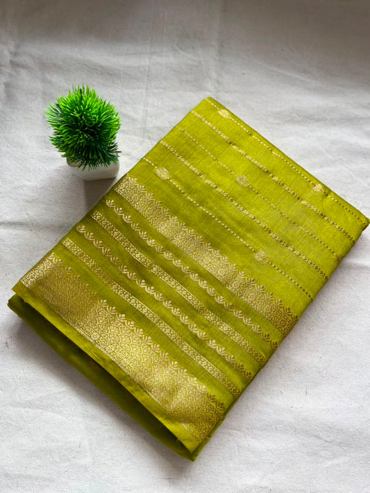 Semi mysore crepe silk Zip & Go Saree