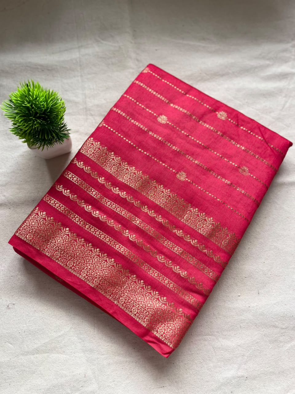 Semi mysore crepe silk Zip & Go Saree