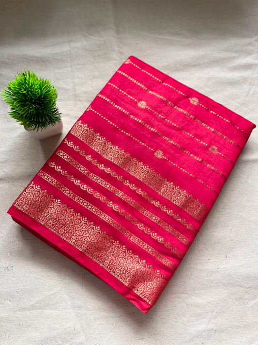 Semi mysore crepe silk Zip & Go Saree