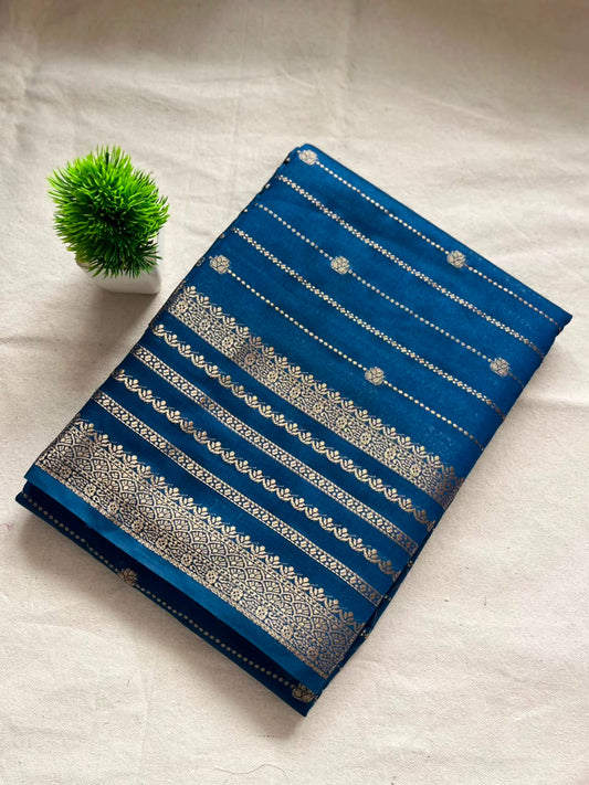 Semi mysore crepe silk Zip & Go Saree