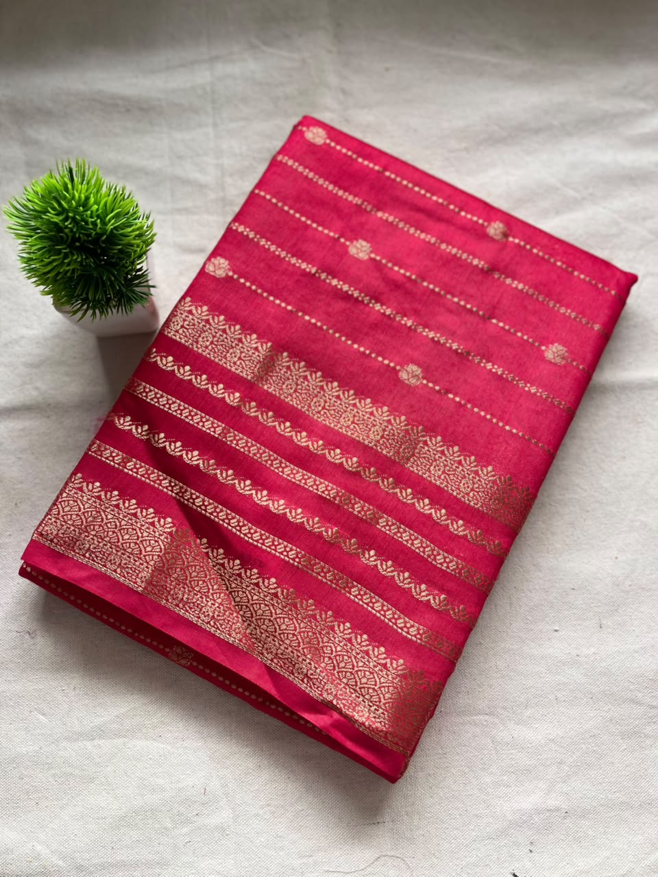 Semi mysore crepe silk Zip & Go Saree