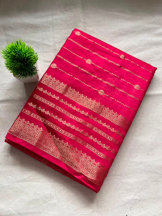 Semi mysore crepe silk Zip & Go Saree