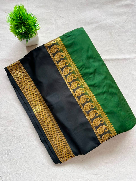 Semi mysore crepe silk Zip & Go Saree