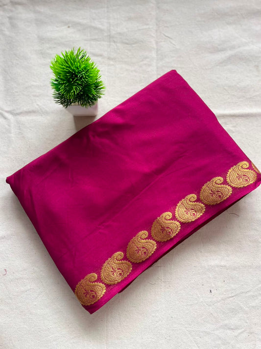 Semi mysore crepe silk Zip & Go Saree