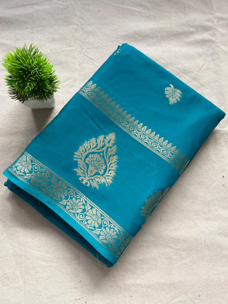 Semi mysore crepe silk  Zip & Go Saree