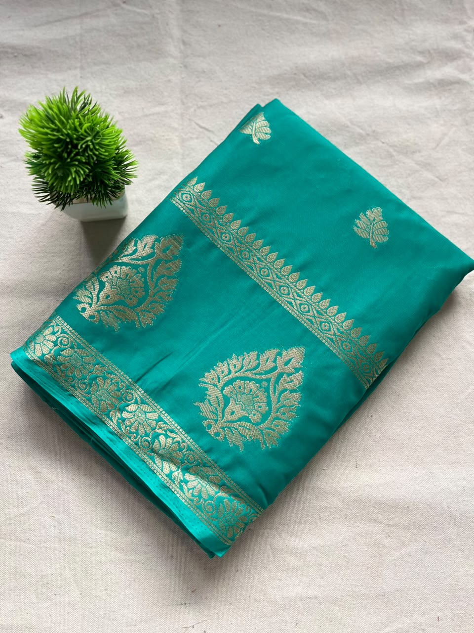 Semi mysore crepe silk  Zip & Go Saree