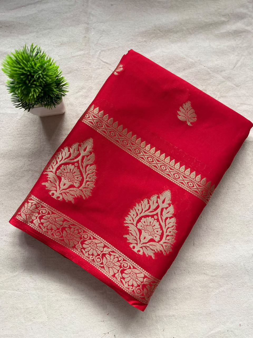 Semi mysore crepe silk  Zip & Go Saree