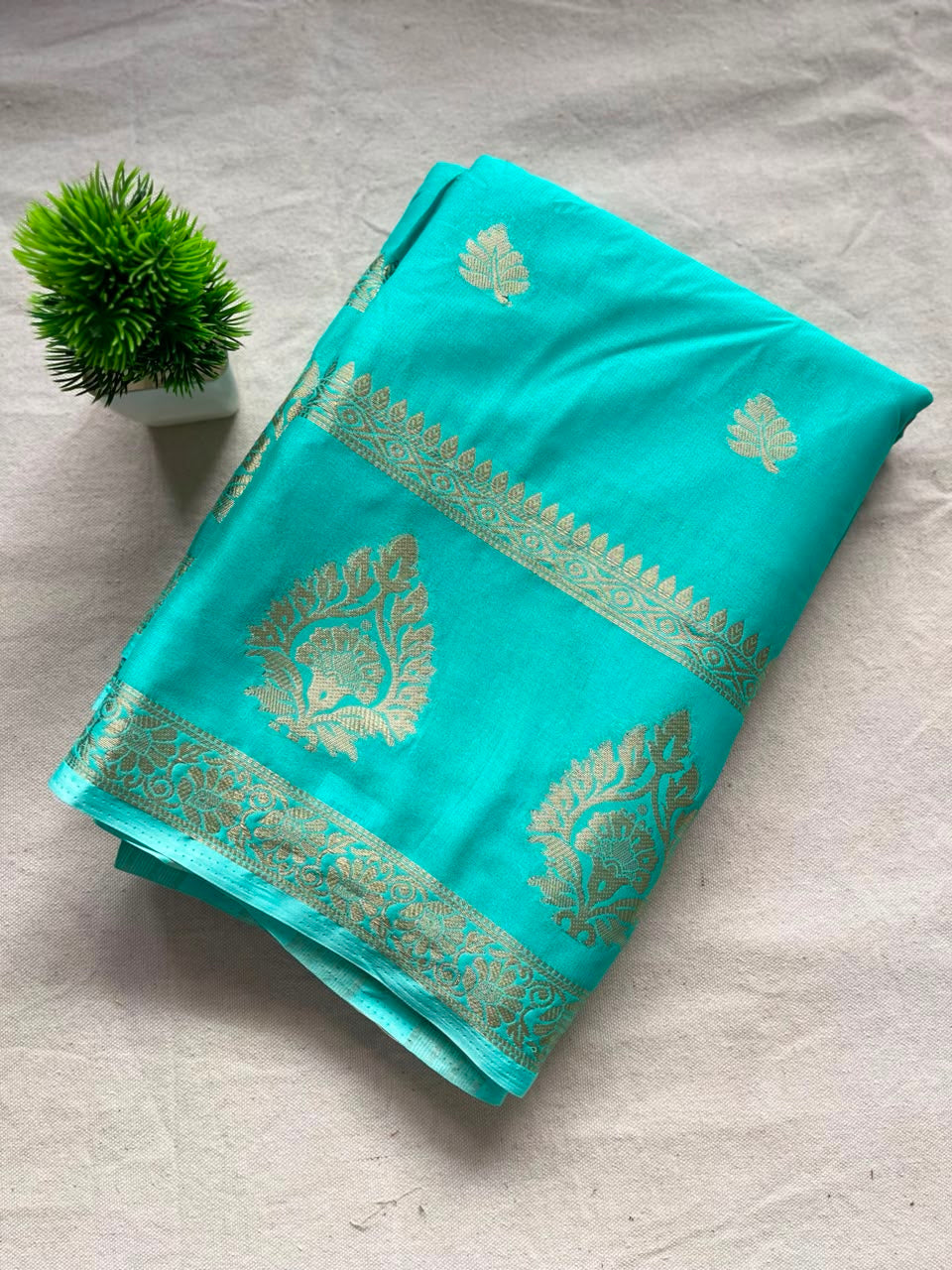 Semi mysore crepe silk  Zip & Go Saree