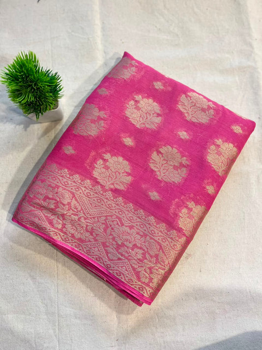Chiffon dual shade  Zip & Go Saree