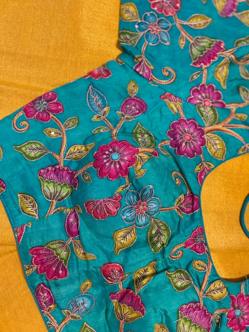 Tissue saree with readymade blouse