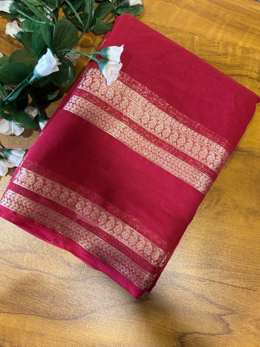 Zip & Go Saree soft silk (chiffon)
