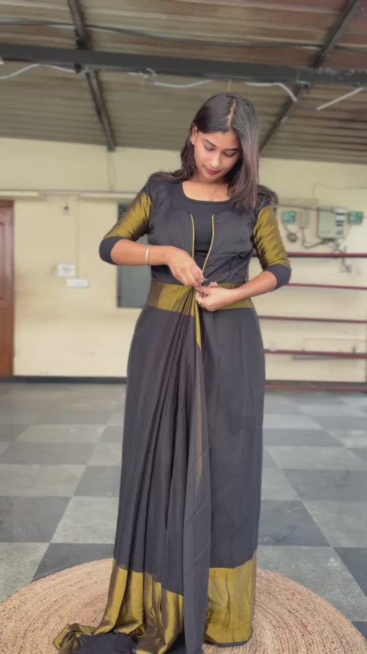 Black chiffon