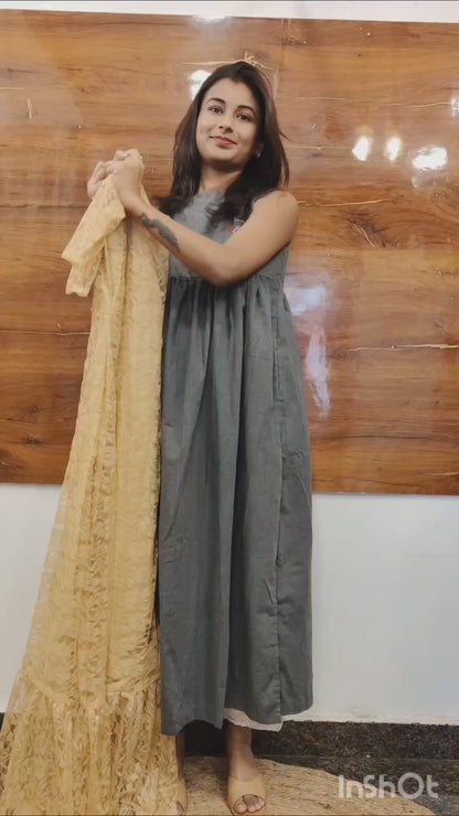 (MS) Gown saree