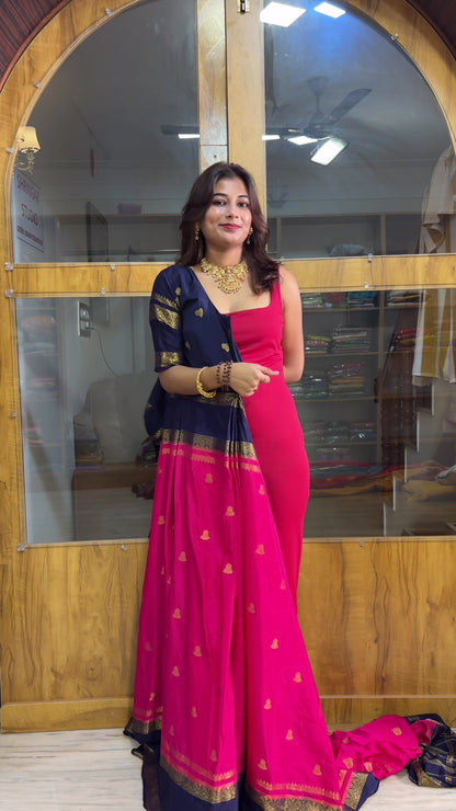 Mysore crepe silk saree