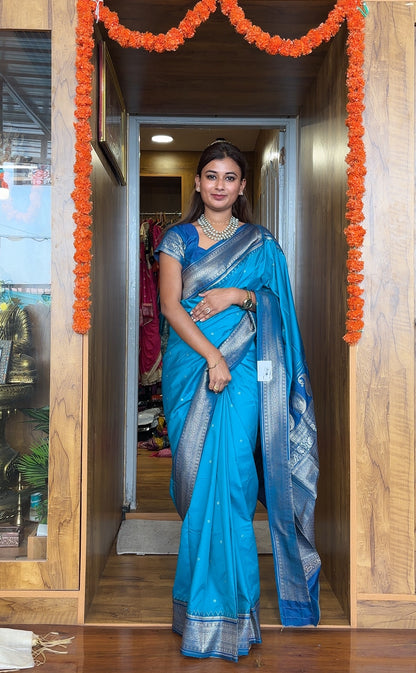 Soft silk saree with padded blouse