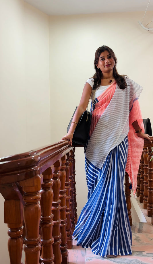 Cotton  T-shirt saree
