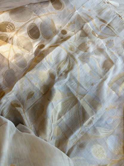 Premium linen tissue saree